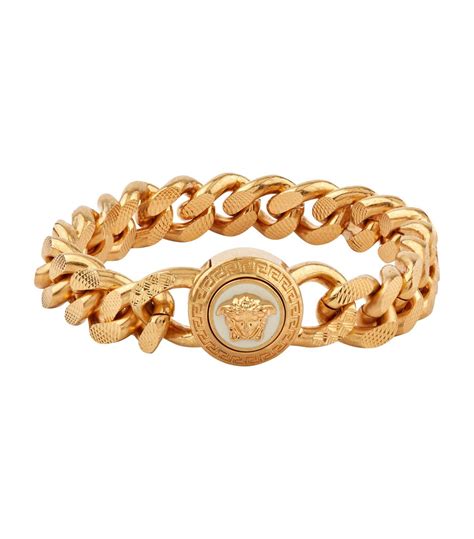 versace bracelet gold|Versace medusa gold bracelet.